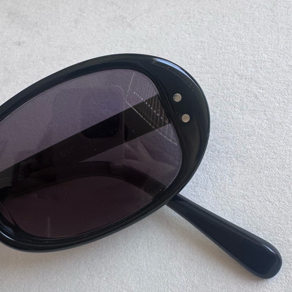 Selima Optique Carolyn Bessette Kennedy black Oval 90s Carolyn Sunglasses - Picture 6 of 13